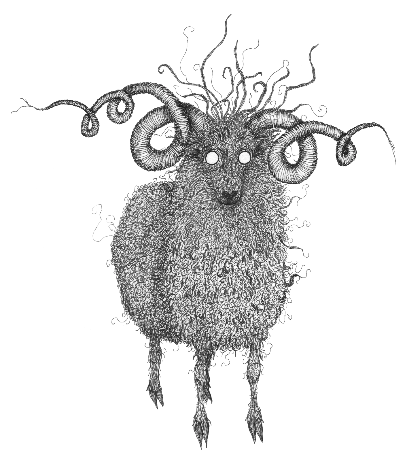 The strange sheep from the Tome, illustrated by Bethany Clark