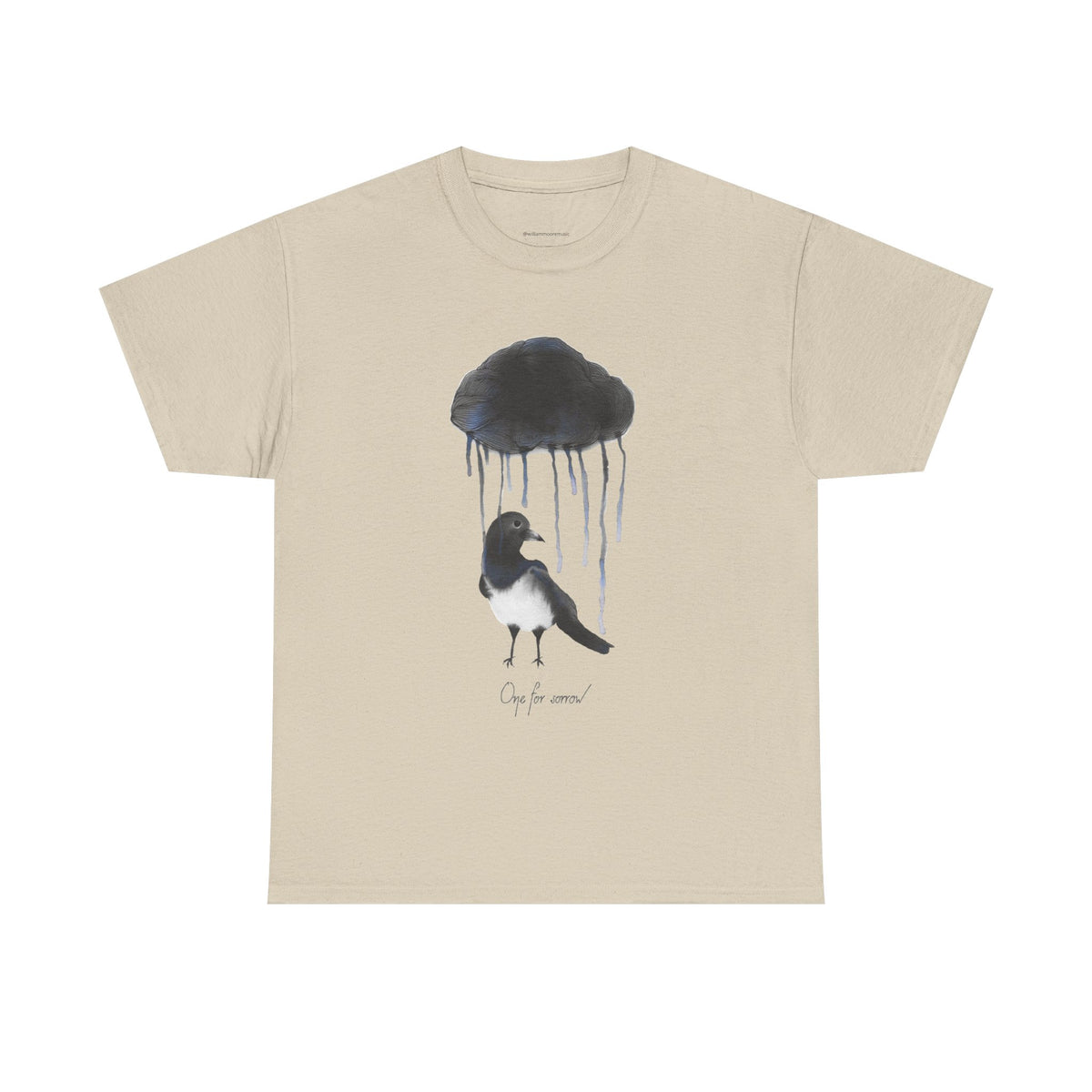 One For Sorrow T-shirt — Printed in the UK